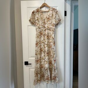 Women’s size small Leith flora print maxi dress